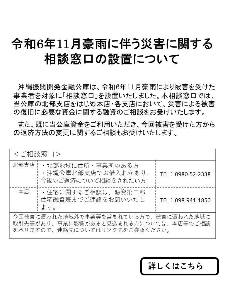 令和6年11月豪雨に伴う災害に関する相談窓口の設置について